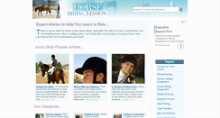 Desktop Screenshot of horseridinglesson.co.uk